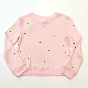 Splendid Light Pink Star Sweater